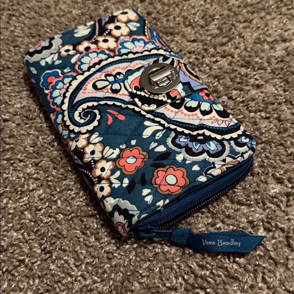 Vera Bradley Haymarket Paisley Jewel Turnlock Wallet - Picture 4 of 10